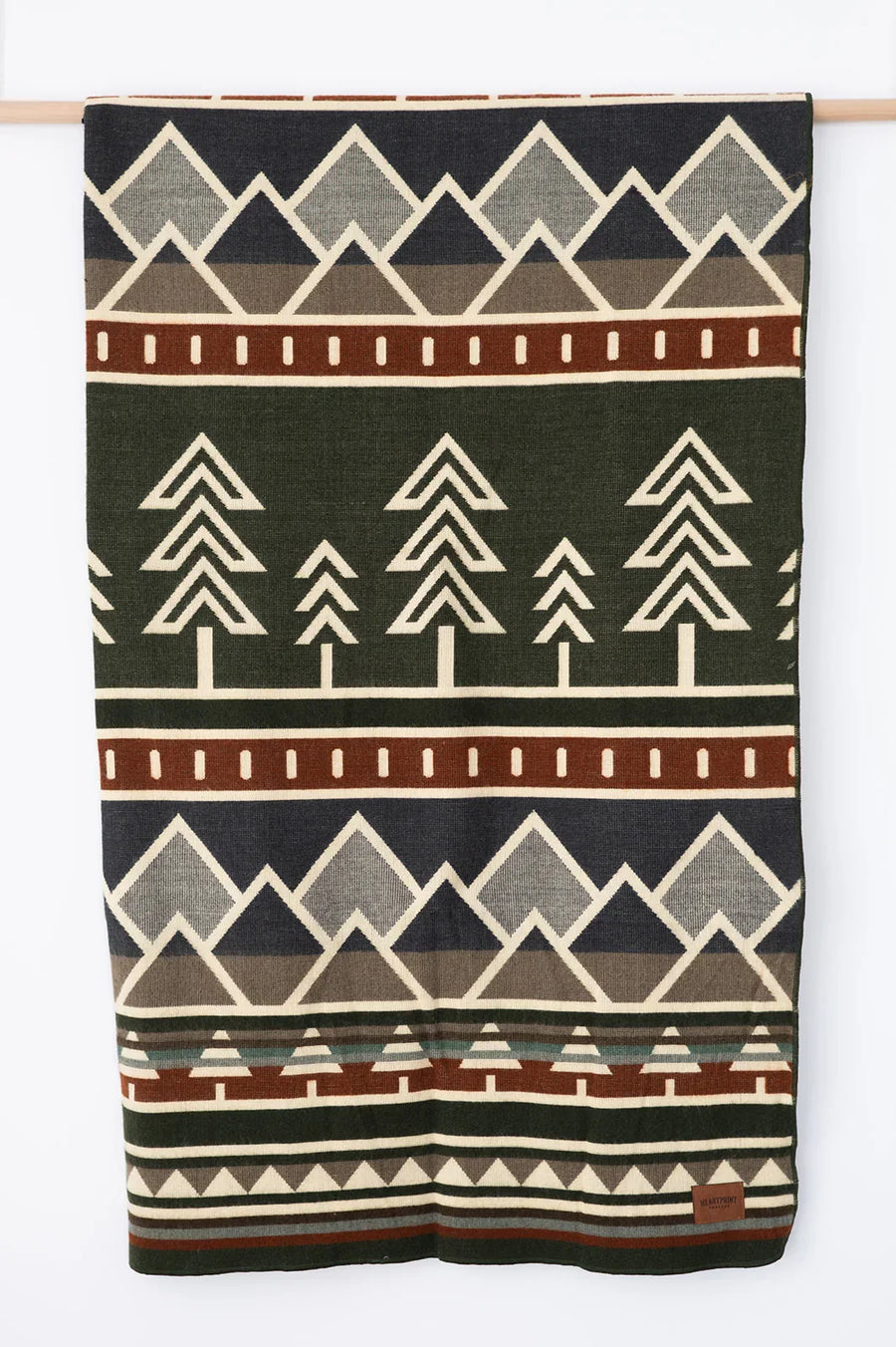 Prairie Summit patterned throw by Heartprint Threads